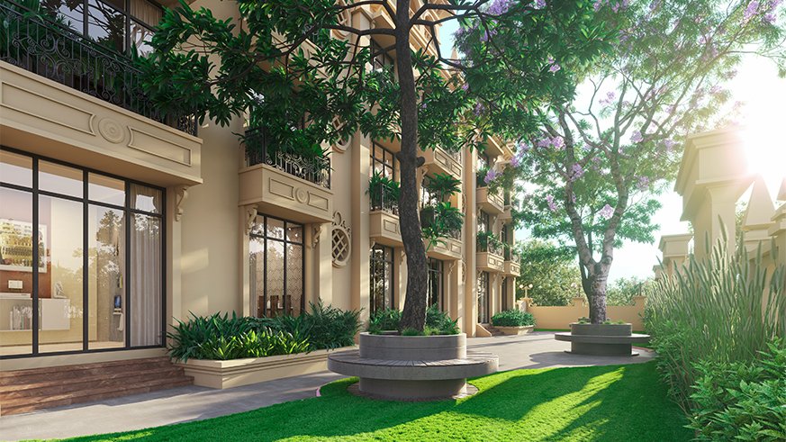 Soman Shrishti villa back view